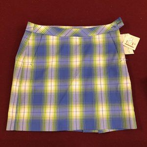NWT "E&P Pro" Women's Golf Shorts/Skirt (Blue/Green) with Built in Shorts
